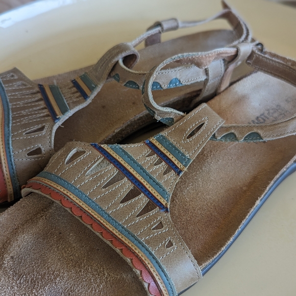 Naot 42 Odelia Bohemian Sandals Cork Comfort Shoes Adjustable Luxury - Picture 8 of 14